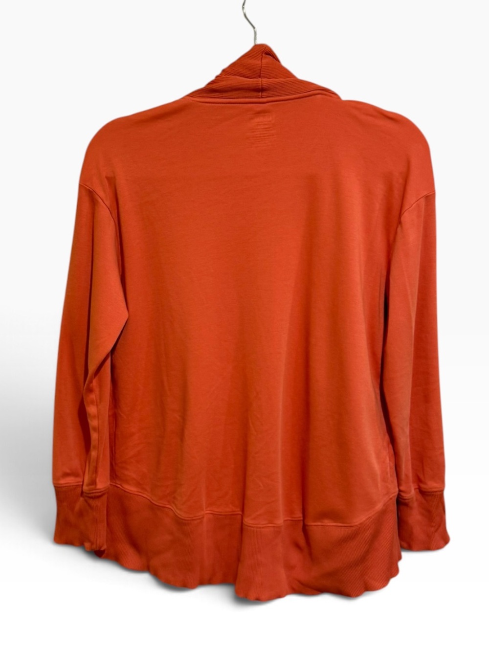 L.L. Bean Open-Front Robe Cardigan in Rust Orange - Picture 3 of 3